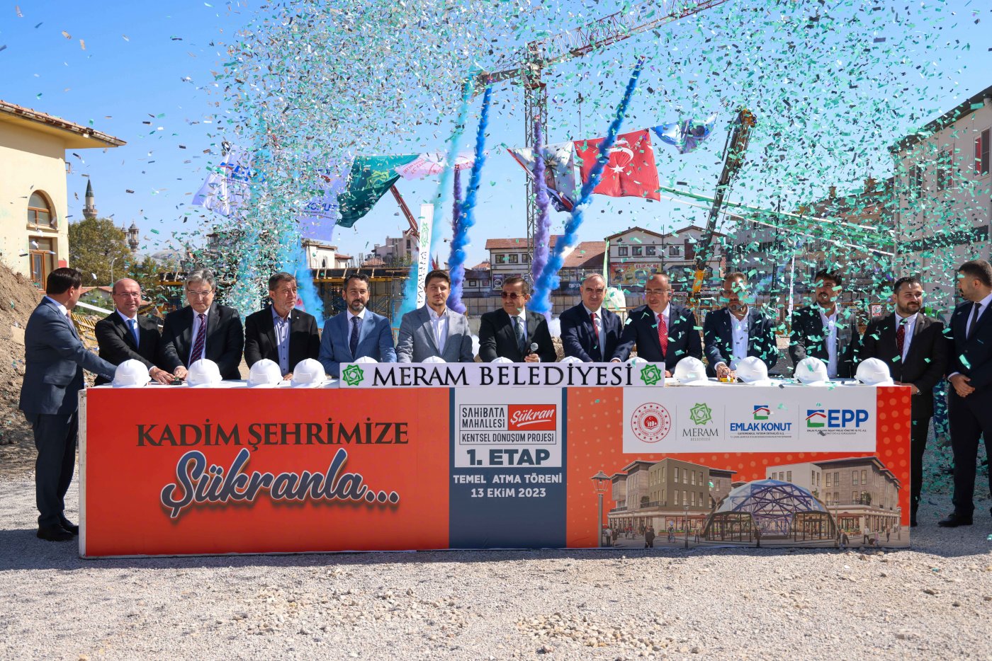ŞEHRİN KALBİNDEKİ DEV PROJEDE YENİ BİR TEMEL DAHA ATILDI