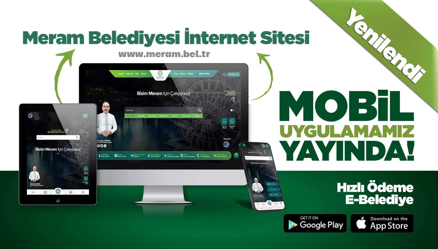 MERAM BELEDİYESİ’NDEN VATANDAŞLARIN İŞİNİ KOLAYLAŞTIRAN TEKNOLOJİK HAMLE