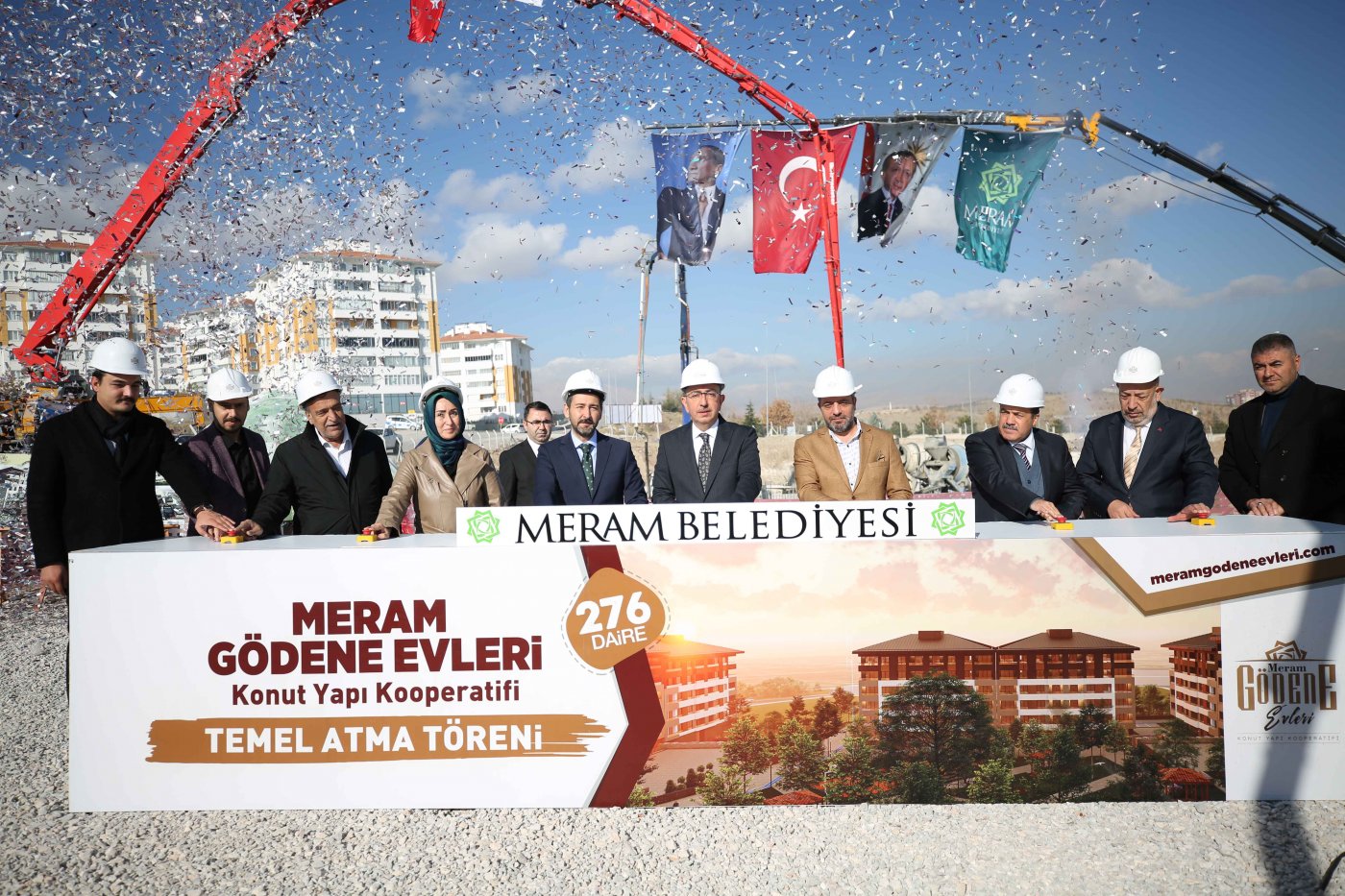 MERAM GÖDENE EVLERİ’NİN TEMELİ ATILDI